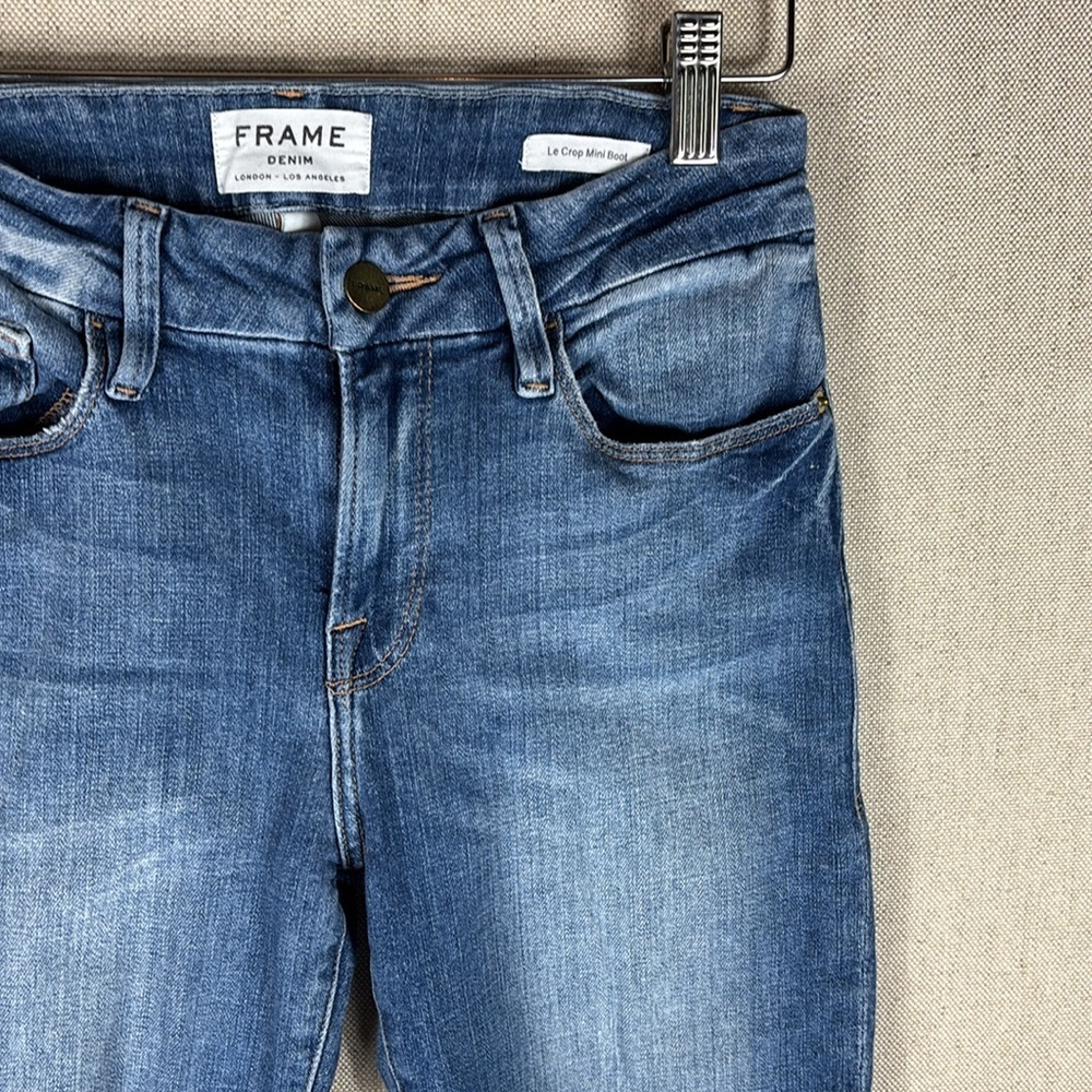 Frame > Le Crop Mini Boot Distressed Jeans 26 - image 4
